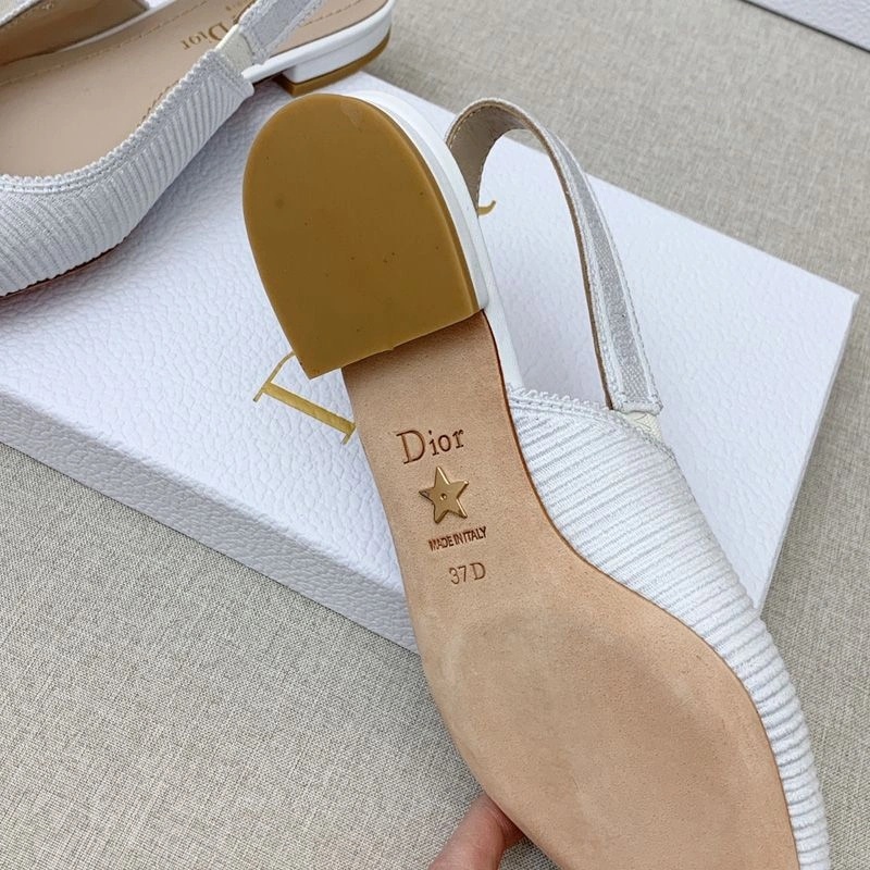 J'Adior Slingback Pumps Women Technical Fabric White - Image 7