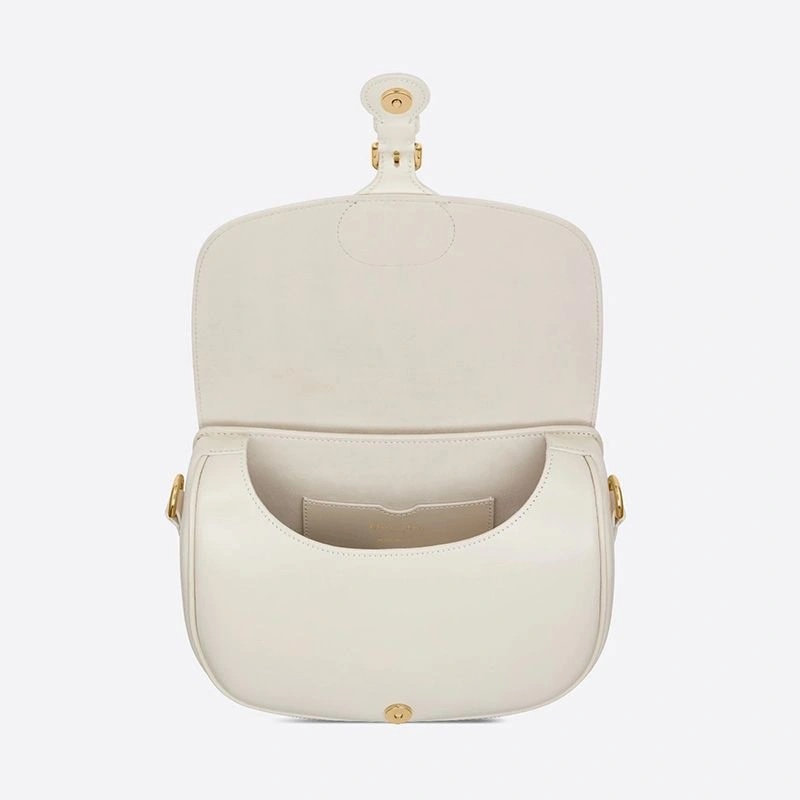 Medium Dior Bobby Bag Box Calfskin White - Image 4