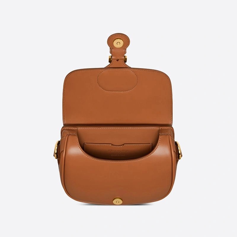 Small Dior Bobby Bag Box Calfskin Brown - Image 4