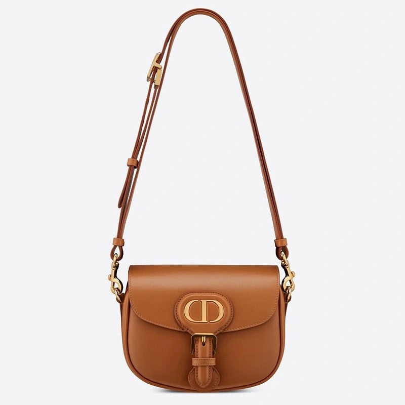 Small Dior Bobby Bag Box Calfskin Brown - Image 5