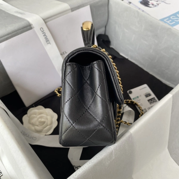 CHANEL FLAP BAG WITH TOP HANDLE-20*12*6cm EasyMatch 921 - Image 6