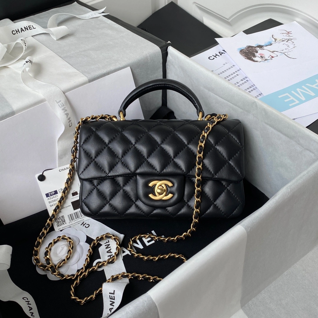 EasyMatch CHANEL FLAP BAG WITH TOP HANDLE-20*12*6cm 920